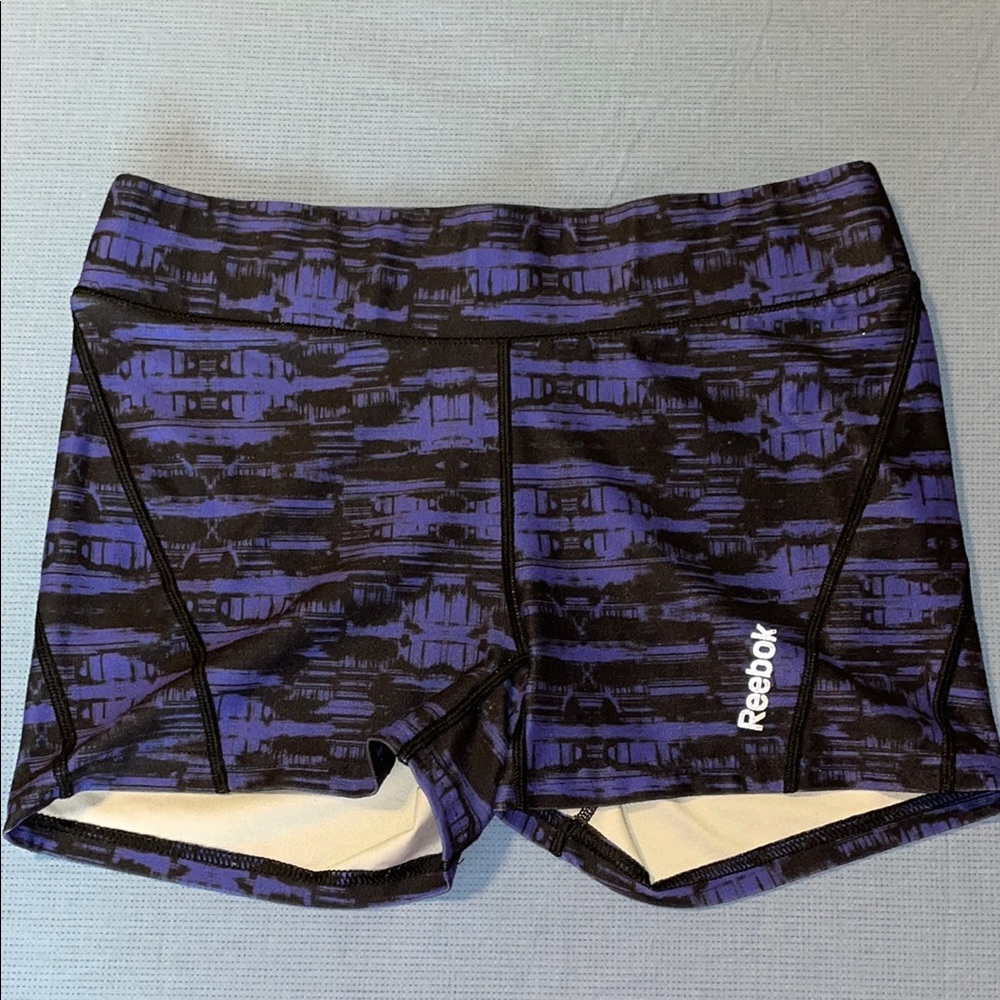 Reebok Women's Athletic Shorts - Black and Purple